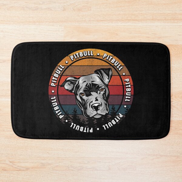 Item preview, Pitbull distressed sunset retro dog face design designed and sold by SamRVstore.