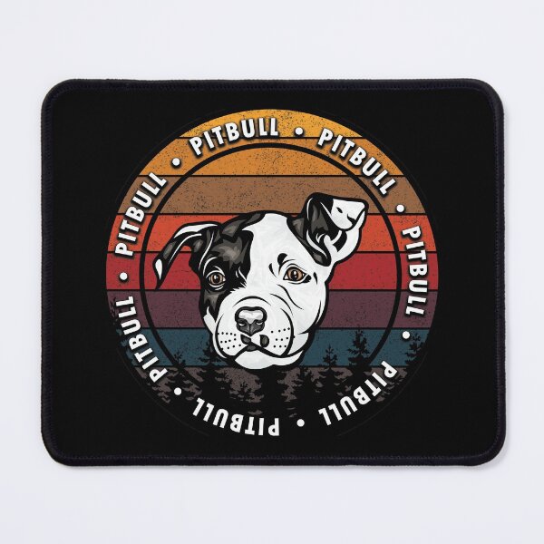 Item preview, Pitbull distressed sunset retro dog face design designed and sold by SamRVstore.