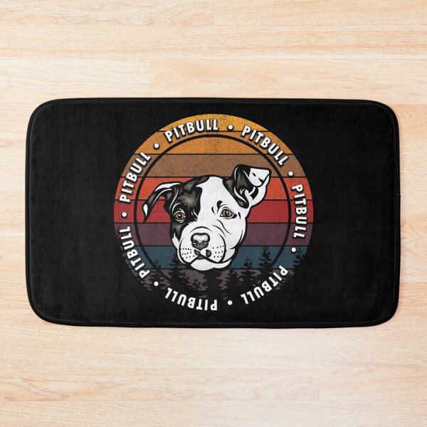 Item preview, Pitbull distressed sunset retro dog face design designed and sold by SamRVstore.