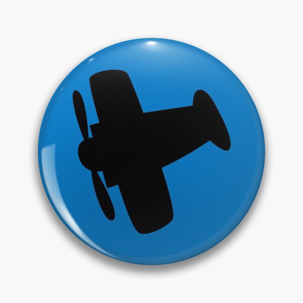 Artikelvorschau, Propellerflugzeug-Silhouette-Illustration entworfen und verkauft von Dator.