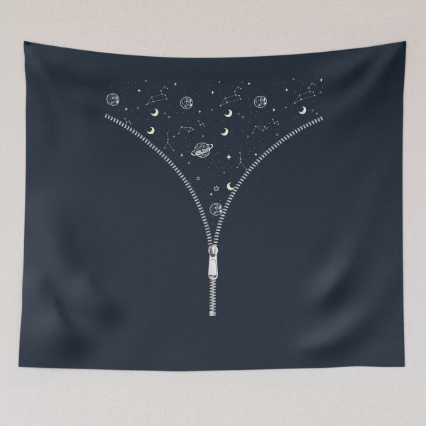 Item preview, vintage Opening zipper planets stars space designed and sold by Faty-Za.