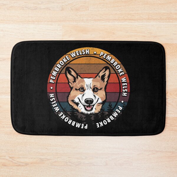 Item preview, Pembroke Welsh distressed sunset retro dog face design designed and sold by SamRVstore.
