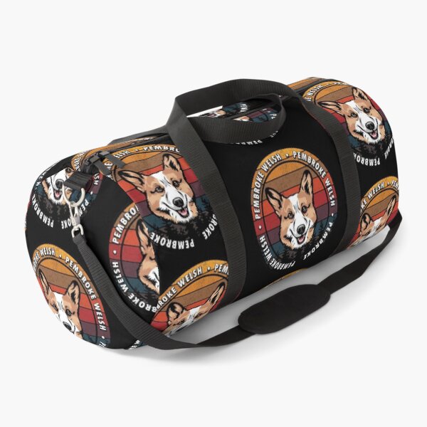 Item preview, Pembroke Welsh distressed sunset retro dog face design designed and sold by SamRVstore.