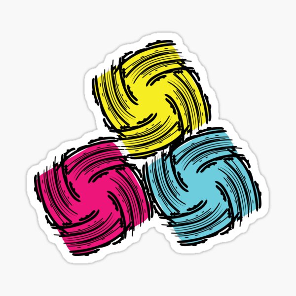 CMYK Generated Sequence 038 Sticker
