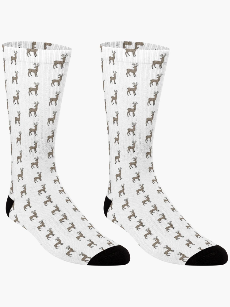 Imagen 3 de 5, Calcetines con la obra Ciervo, diseñada y vendida por Reeseworks.