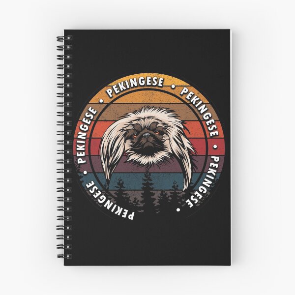 Item preview, Pekingese distressed sunset retro dog face design designed and sold by SamRVstore.