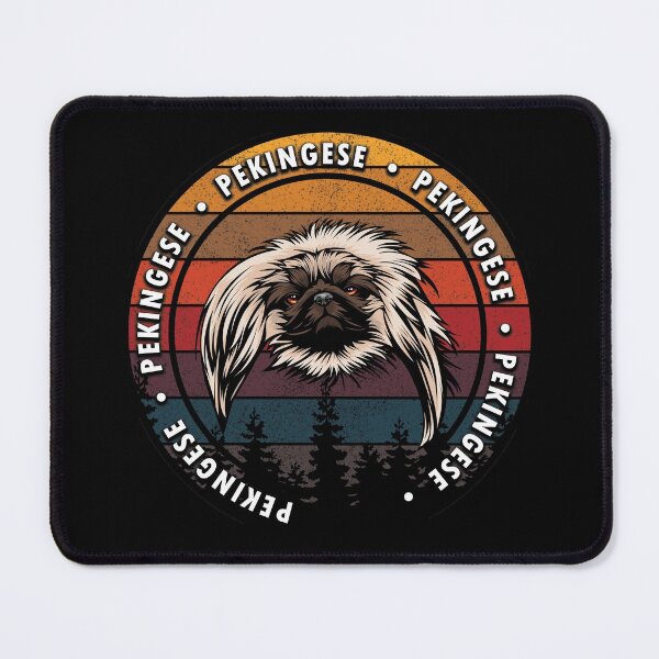 Item preview, Pekingese distressed sunset retro dog face design designed and sold by SamRVstore.