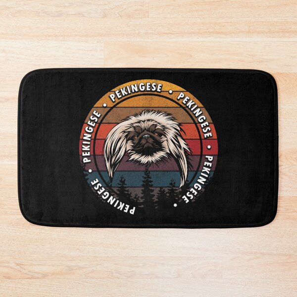 Item preview, Pekingese distressed sunset retro dog face design designed and sold by SamRVstore.
