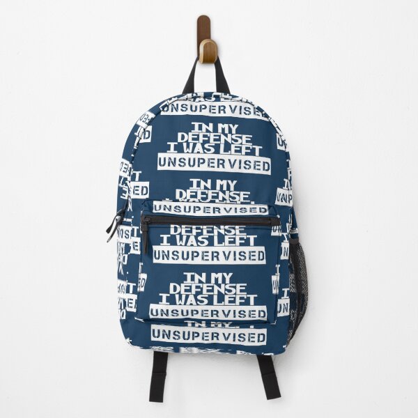 Item preview, In my defense, I was left unsupervised. Funny meme (white) designed and sold by SolidEarthArt.