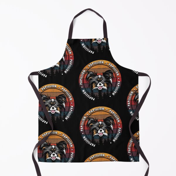 Item preview, Papillion distressed sunset retro dog face design designed and sold by SamRVstore.