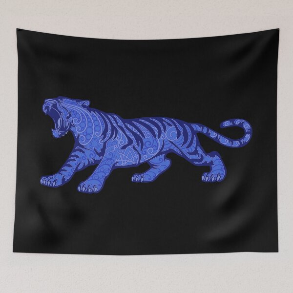 Item preview, 2022 Year of the Tiger - Blue Layered Tiger designed and sold by Trinket-Trickster.