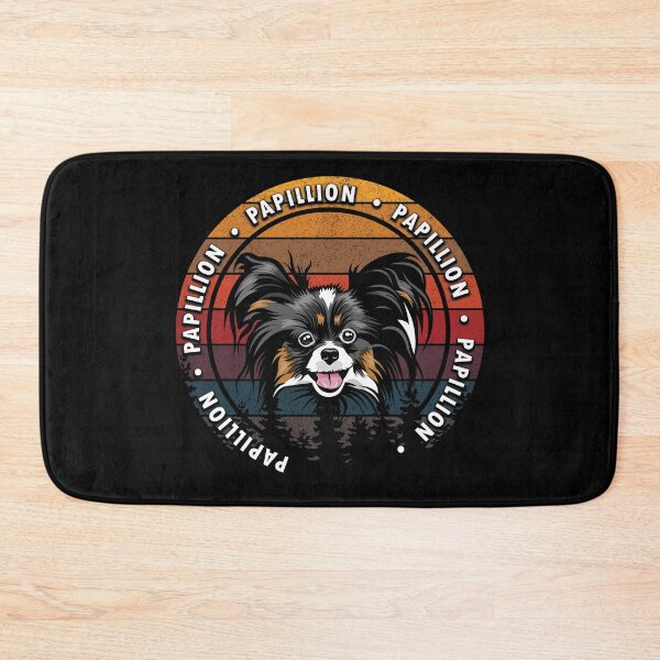 Item preview, Papillion distressed sunset retro dog face design designed and sold by SamRVstore.