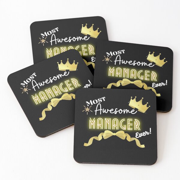 Item preview, Most Awesome Manager Ever - Female job role Motivational Quotes designed and sold by Witfulwisdom.