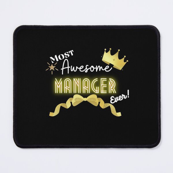 Item preview, Most Awesome Manager Ever - Female job role Motivational Quotes designed and sold by Witfulwisdom.
