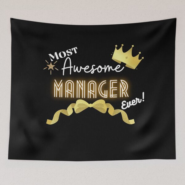 Item preview, Most Awesome Manager Ever - Female job role Motivational Quotes designed and sold by Witfulwisdom.