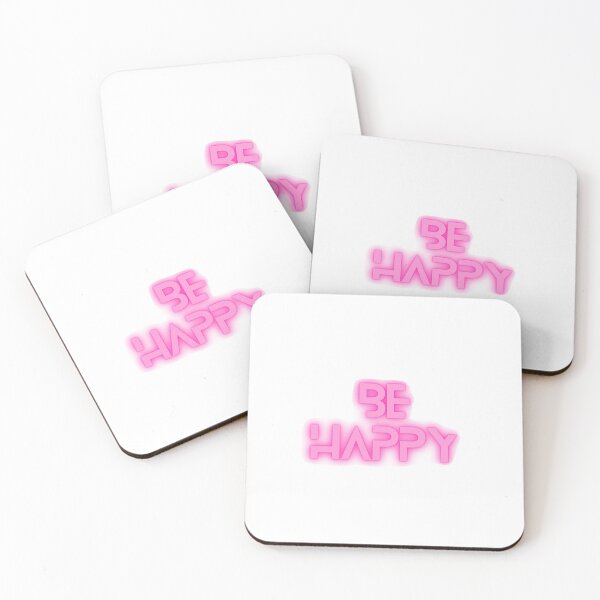 Item preview, Be Happy Pink Quote designed and sold by DeevaValli.