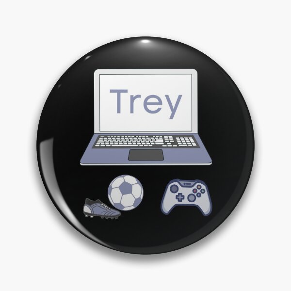 Item preview, Personalized Trey - Gaming Soccer Player designed and sold by SilkenDove.