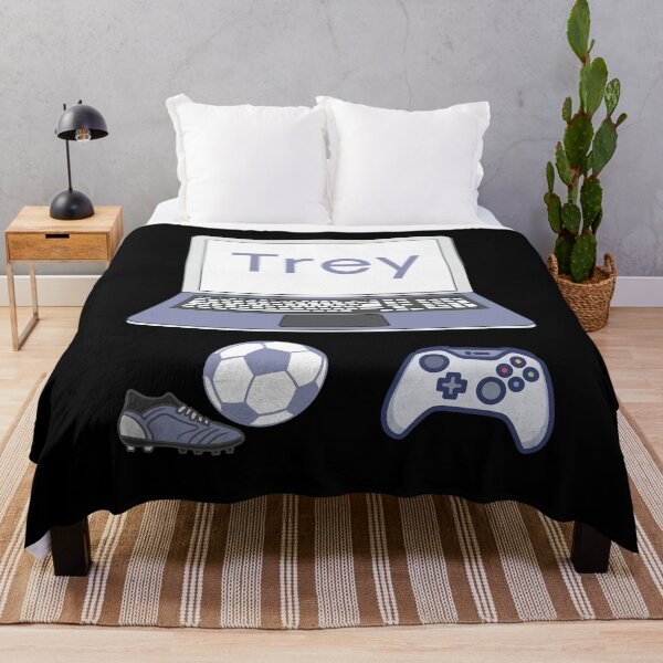 Item preview, Personalized Trey - Gaming Soccer Player designed and sold by SilkenDove.