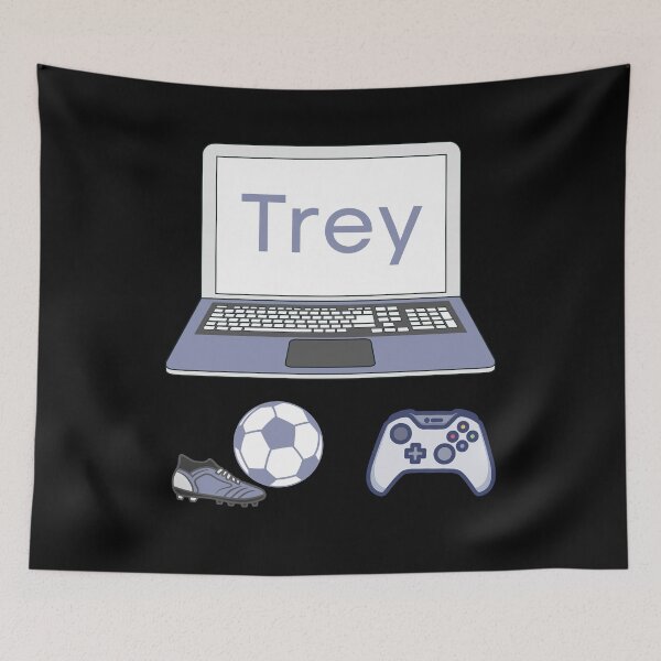 Item preview, Personalized Trey - Gaming Soccer Player designed and sold by SilkenDove.