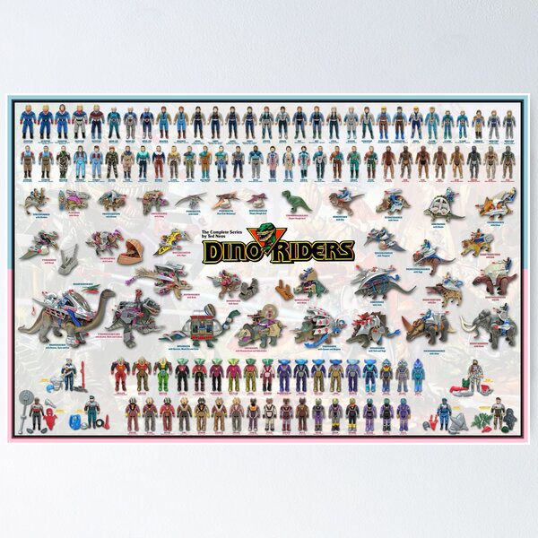 Dino-Riders Collection Poster Poster
