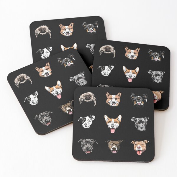 Item preview, Artistic dog face designs sticker pack designed and sold by SamRVstore.