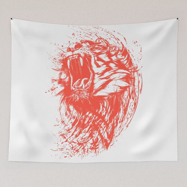 Item preview, Ink Tiger Wild Red designed and sold by RafaelLima7.