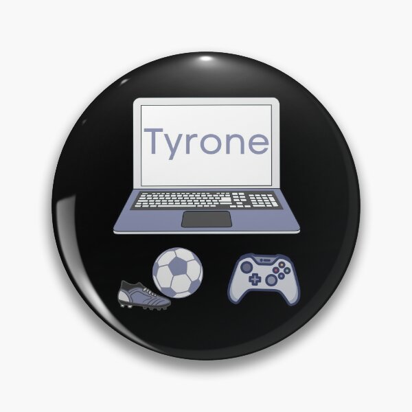 Item preview, Personalized Tyrone - Gaming Soccer Player designed and sold by SilkenDove.