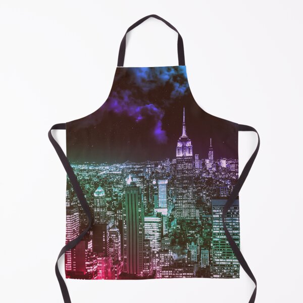 Item preview, Moon Over New York City Pink Purple Blue Ombre designed and sold by 2sweetsDesign.
