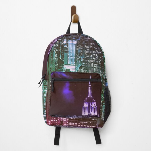 Item preview, Moon Over New York City Pink Purple Blue Ombre designed and sold by 2sweetsDesign.