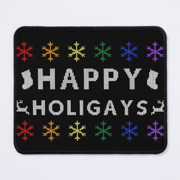 Item preview, Happy Holigays Ugly Sweater (Rainbow) designed and sold by Queerdelion.