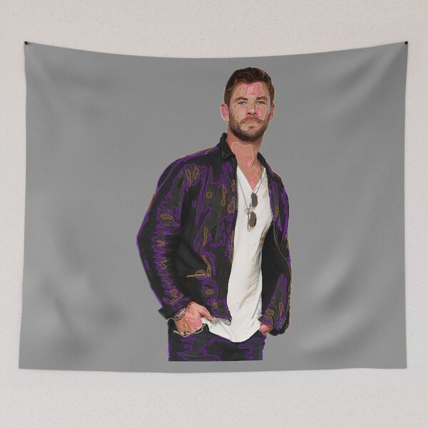 Item preview, Chris Hemsworth illustrative portrait  designed and sold by MarioColtello.