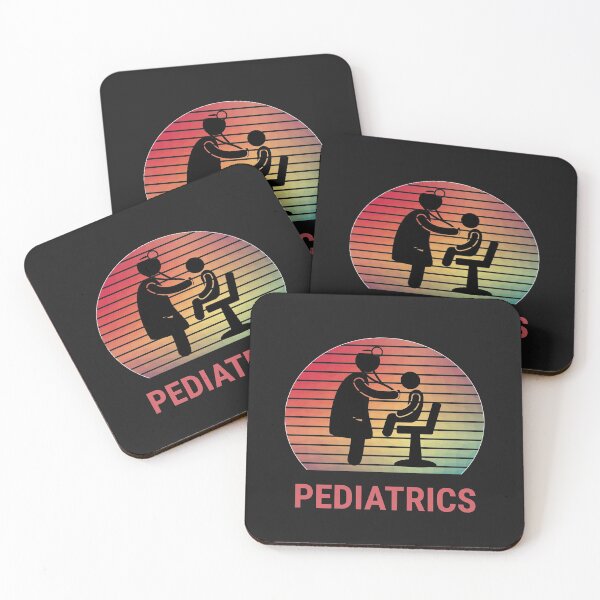 Item preview, Pediatrics, stethoscope, kids, pediatrician in sunset background designed and sold by doctors-apparel.