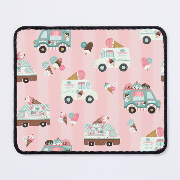 Item preview, Vintage Ice Cream Trucks on Pink designed and sold by Heather Rosas.