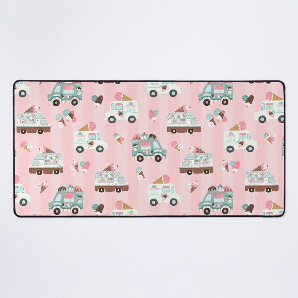Item preview, Vintage Ice Cream Trucks on Pink designed and sold by Heather Rosas.