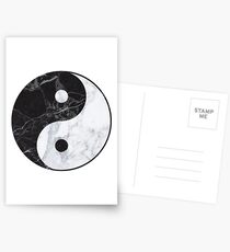 marble yin yang Postcards