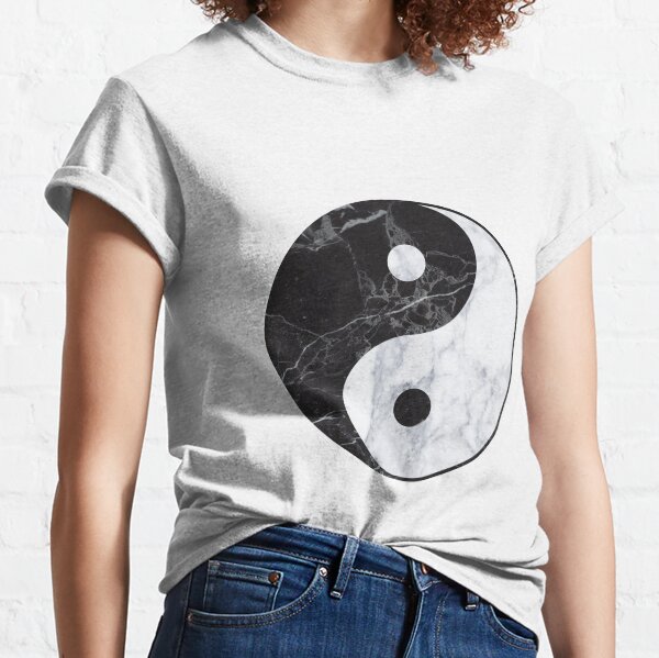 marble yin yang Classic T-Shirt
