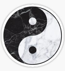 marble yin yang Sticker