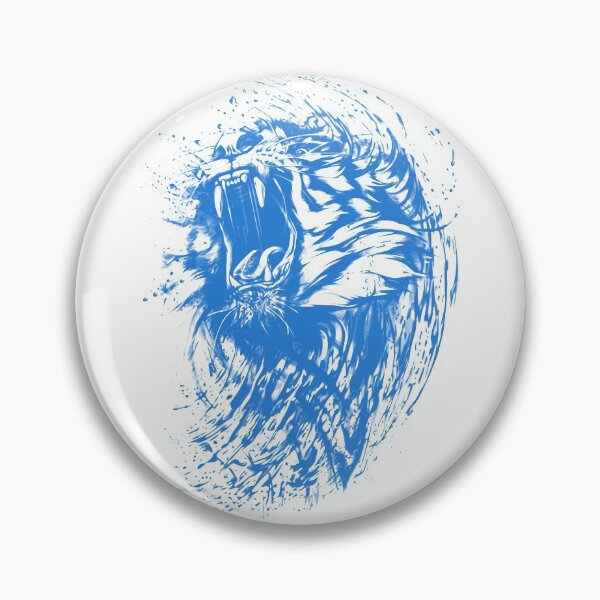 Item preview, Ink Tiger Wild Blue designed and sold by RafaelLima7.