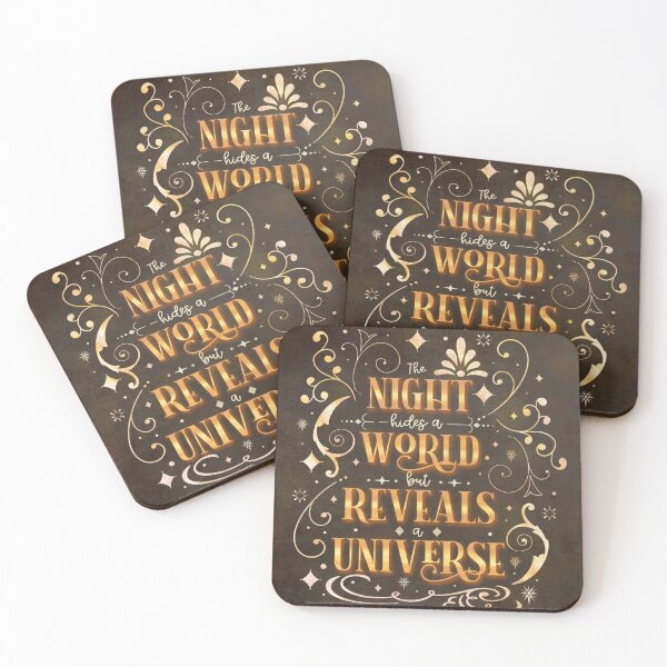 Item preview, The Night Hides a World But Reveals a Universe designed and sold by OctGaveAParty.