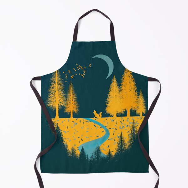 Item preview, Fox night in mustard tones designed and sold by cesartorresart.