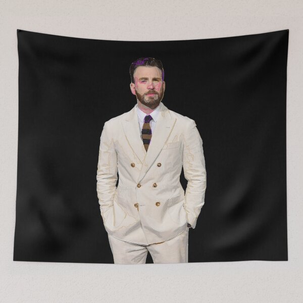 Item preview, Chris Evans illustrative portrait designed and sold by MarioColtello.