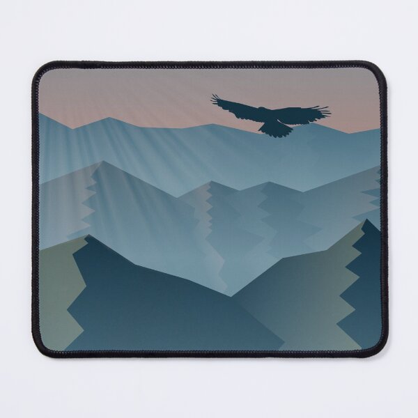 Item preview, Mountainous landscape with a hawk designed and sold by Javier Narváez Solarte.