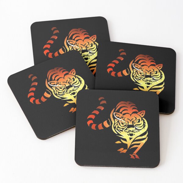 Item preview, 2022 Year of the Tiger Flaming Stalking Tiger designed and sold by Trinket-Trickster.