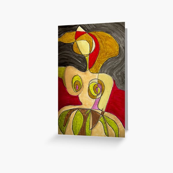 Woman and Nature Greeting Card