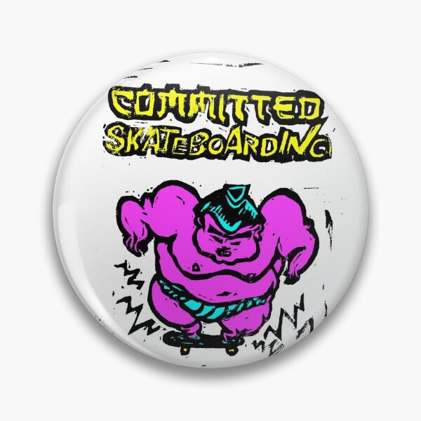 Item preview, Committed skateboarding mascotte designed and sold by NikkSantellani.