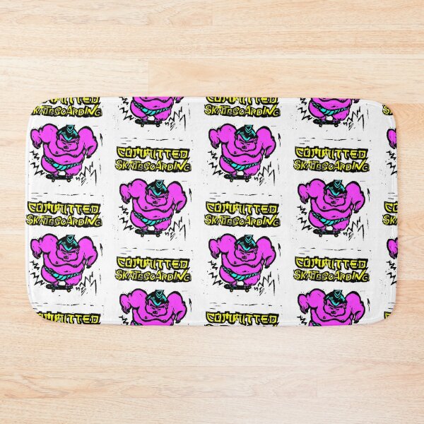 Item preview, Committed skateboarding mascotte designed and sold by NikkSantellani.