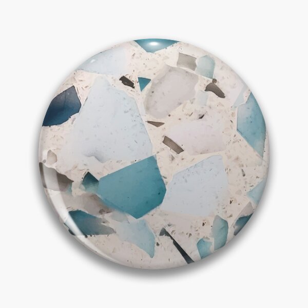 Item preview, Blue Terrazzo Seamless Tile designed and sold by Julie Erin Designs.