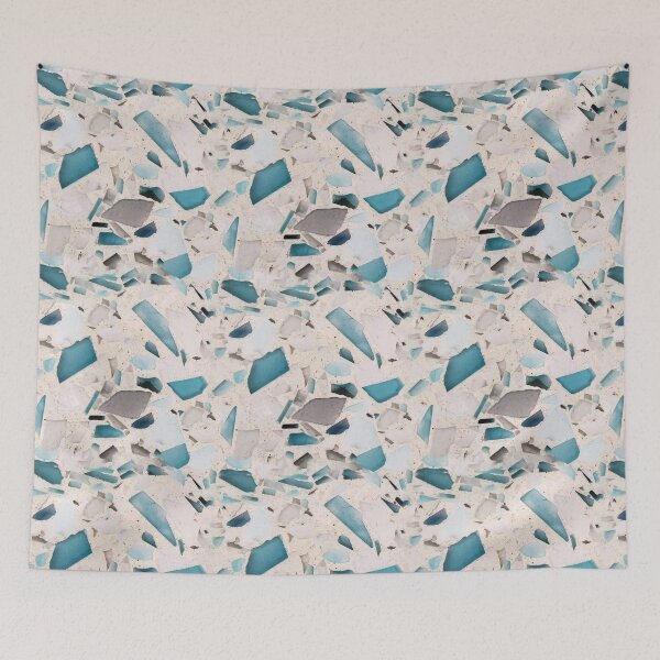 Item preview, Blue Terrazzo Seamless Tile designed and sold by Julie Erin Designs.