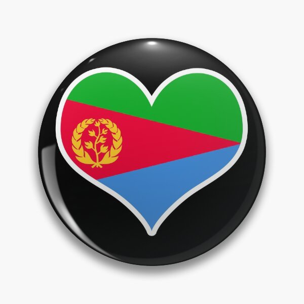 Item preview, Eritrea Flag Heart designed and sold by PKHalford.