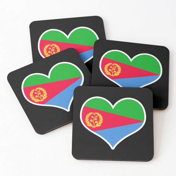 Item preview, Eritrea Flag Heart designed and sold by PKHalford.